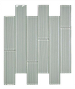 Oceanhouse Silver Grey Multi Size Glossy Subway Glass Mosaic Wall Tile-Glass Mosaic-American Tile Depot