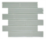 Oceanhouse Silver Grey Multi Size Glossy Subway Glass Mosaic Wall Tile-Glass Mosaic-American Tile Depot