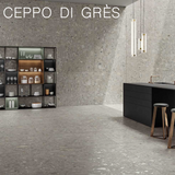 24 X 24 Ceppo Grigio Matte Marble Look Porcelain Tile