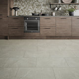 12 X 24 Chamonix Beige Matte Limestone Look Porcelain Tile