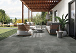 24 X 48 Chamonix Dark Gray Matte Limestone Look Porcelain Tile-Porcelain Tile Large Formate-American Tile Depot