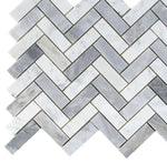 Chevron Long Loft Polished Marble Mosaic Tile-Marble Mosaic-American Tile Depot