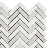 Chevron Haisa Polished Marble Mosaic Tile-Marble Mosaic-American Tile Depot