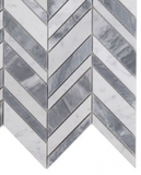 Chevron Shadow Lava Polished Marble Mosaic Tile-Marble Mosaic-American Tile Depot