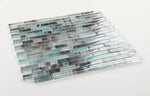 Clam Urban Green Glossy Linear Glass Mosaic Wall Tile-Glass Mosaic-American Tile Depot