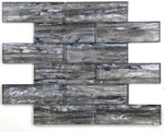 Clam Casale Silver Glossy Subway Glass Mosaic Wall Tile-Glass Mosaic-American Tile Depot