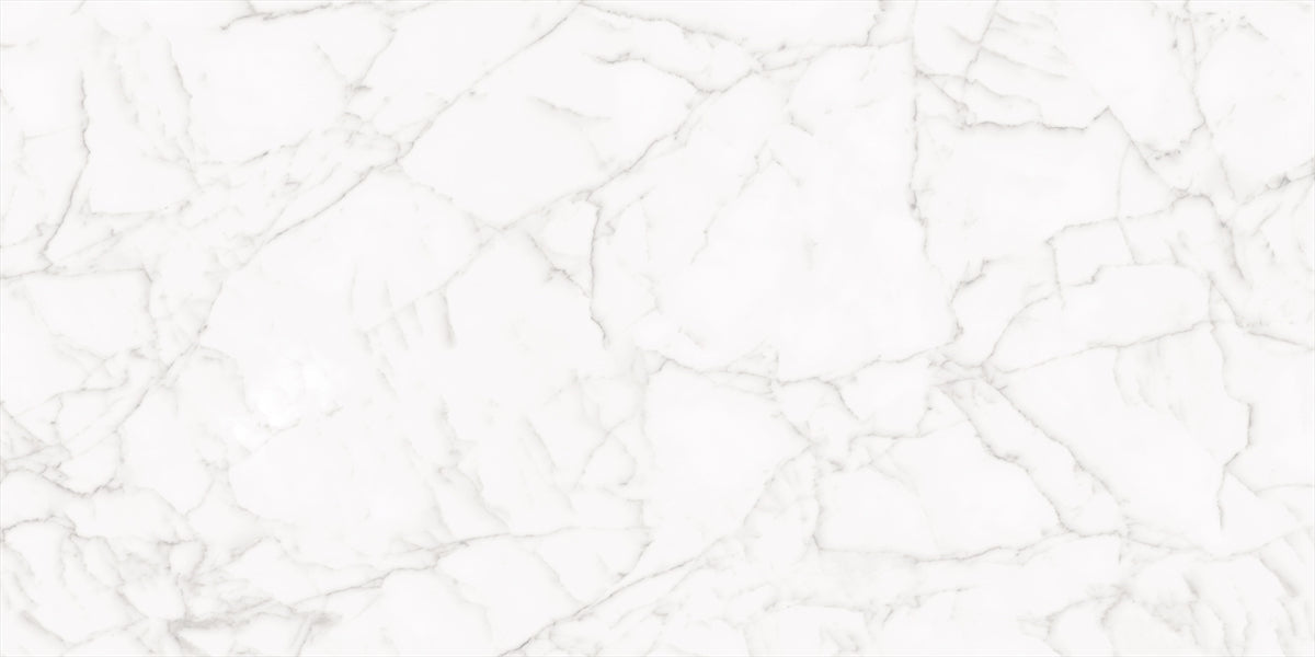 24 X 48 Core White Polished Marble Look Porcelain Tile-Porcelain Tile Large Formate-American Tile Depot