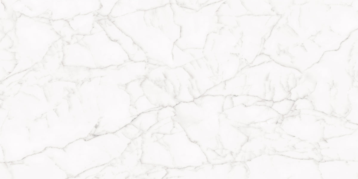 24 X 48 Core White Polished Marble Look Porcelain Tile-Porcelain Tile Large Formate-American Tile Depot