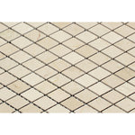 Crema Marfil Marble Honed 1" Diamond Mosaic Tile-Marble Mosaic-American Tile Depot