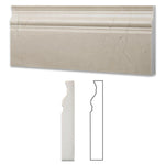 Crema Marfil Marble Honed Baseboard Trim Molding-Marble Molding/Trim-American Tile Depot