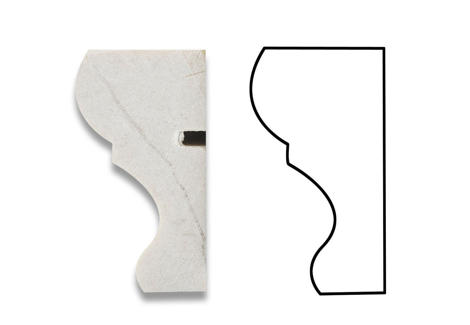 Crema Marfil Marble Honed Crown - Mercer Molding Trim-Marble Molding/Trim-American Tile Depot