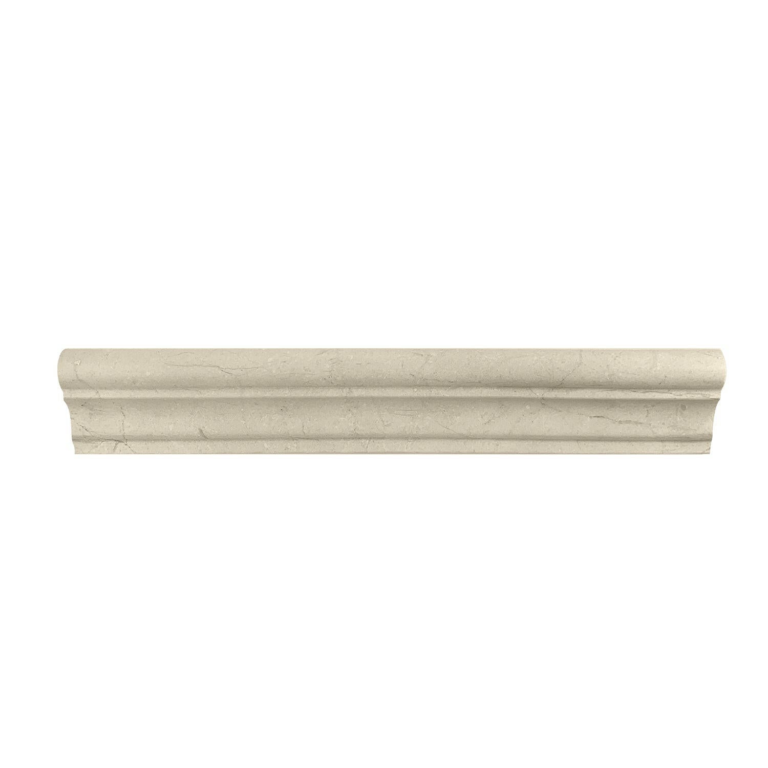 Crema Marfil Marble Honed F-5 Chair Rail / Crown Molding Trim-Marble Molding/Trim-American Tile Depot