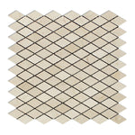 Crema Marfil Marble Polished 1" Diamond Mosaic Tile-Marble Mosaic-American Tile Depot