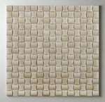 Crema Marfil Marble Polished 3D Small Bread Mosaic Tile-Marble Mosaic-American Tile Depot