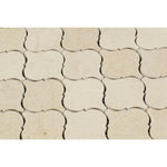 Crema Marfil Marble Polished Lantern Arabesque Mosaic Tile-Marble Mosaic-American Tile Depot