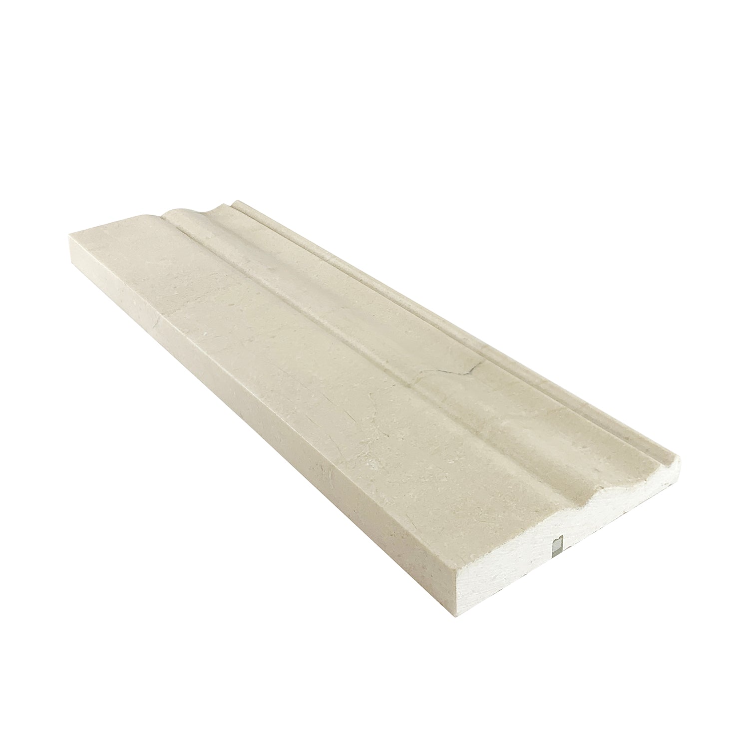 Crema Marfil Marble 4" Baseboard Trim Molding Polished