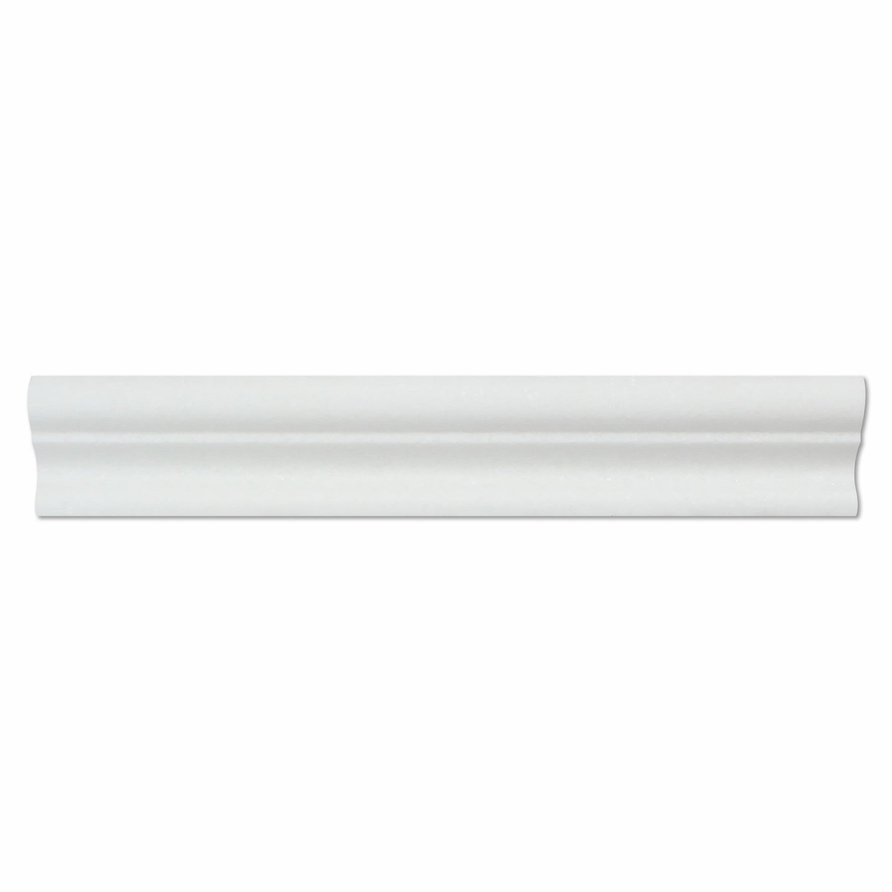 Thassos White Marble Honed Crown - Mercer Molding Trim