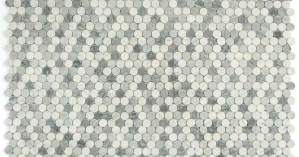 Curvus Dusk Polished Circular Marble Mosaic Tile-Marble Mosaic-American Tile Depot