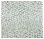 Curvus Green Honed Circular Marble Mosaic Tile-Marble Mosaic-American Tile Depot