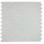 Sample of 2 x 2 Curvus Dolomite Large Honed Circular Marble Mosaic Tile-Sample-American Tile Depot