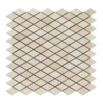 Crema Marfil Marble Honed 1" Diamond Mosaic Tile-Marble Mosaic-American Tile Depot