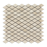 Crema Marfil Marble Honed 1" Diamond Mosaic Tile