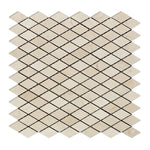 Crema Marfil Marble Polished 1" Diamond Mosaic Tile-Marble Mosaic-American Tile Depot