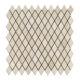 Crema Marfil Marble Honed 1" Diamond Mosaic Tile