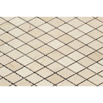 Crema Marfil Marble Polished 1" Diamond Mosaic Tile