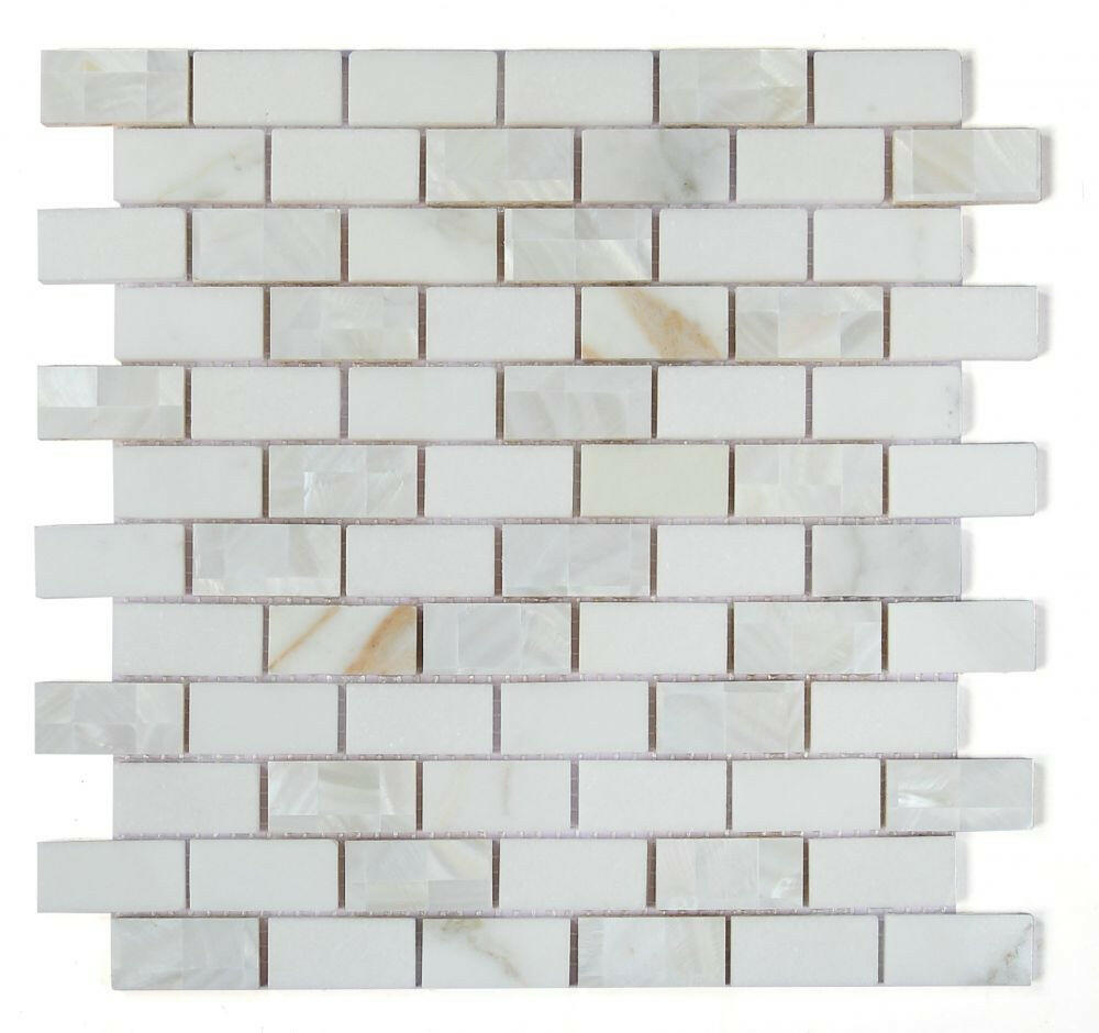 Diana Brick Calacatta Mosaic Wall Tile-Mixed Mosaic-American Tile Depot