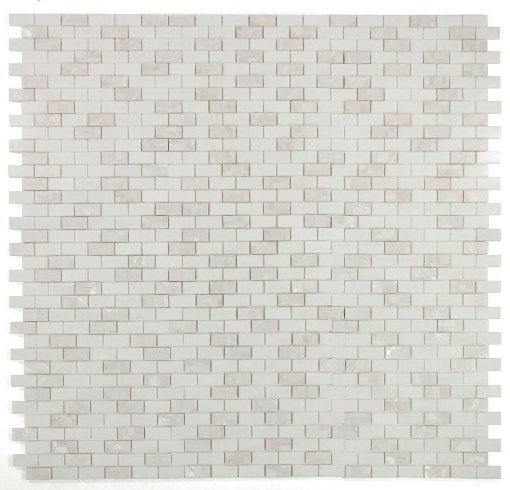 Diana Brick Thassos Mosaic Wall Tile-Mixed Mosaic-American Tile Depot