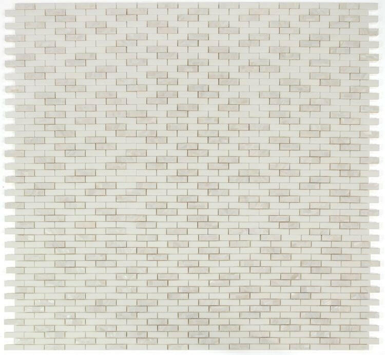 Diana Linear Thassos Mosaic Wall Tile-Mixed Mosaic-American Tile Depot