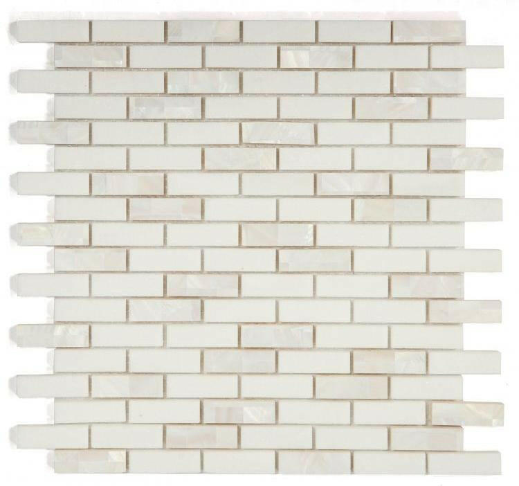 Diana Linear Thassos Mosaic Wall Tile-Mixed Mosaic-American Tile Depot