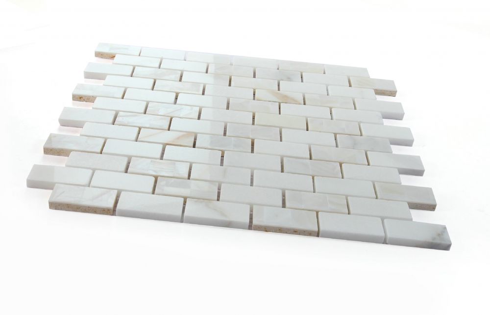 Sample of Diana Brick Calacatta Mosaic Wall Tile-Sample-American Tile Depot