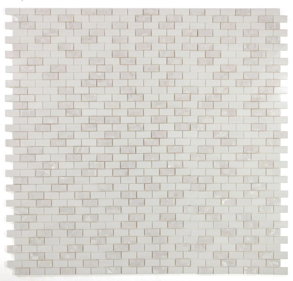 Sample of Diana Brick Thassos Mosaic Wall Tile-Sample-American Tile Depot