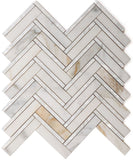 Diana Herringbone Calacatta Mosaic Wall Tile