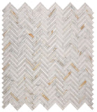 Diana Herringbone Calacatta Mosaic Wall Tile