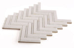 Sample of Diana Herringbone Thassos Mosaic Wall Tile-Sample-American Tile Depot