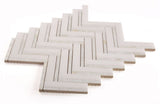 Diana Herringbone Thassos Mosaic Wall Tile