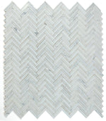 Sample of Diana Herringbone White Mosaic Wall Tile-Sample-American Tile Depot