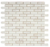 Diana Linear Thassos Mosaic Wall Tile-Mixed Mosaic-American Tile Depot