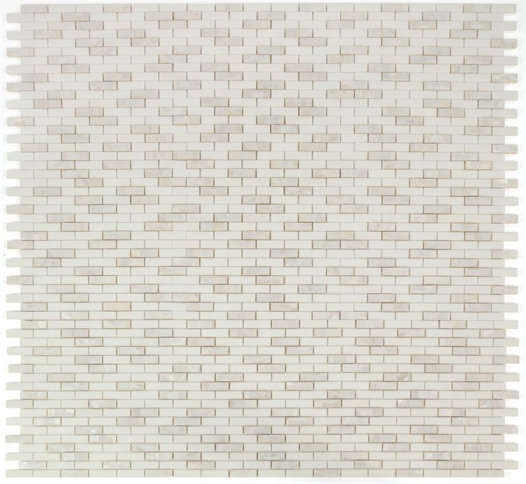 Diana Linear Thassos Mosaic Wall Tile-Mixed Mosaic-American Tile Depot