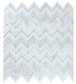 Sample of Diana Ravenna Calacatta Chevron Mosaic Wall Tile-Sample-American Tile Depot