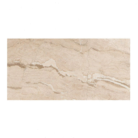 Sample of 12 X 24 Diano Royal (Queen Beige) Marble Polished Field Tile-Sample-American Tile Depot