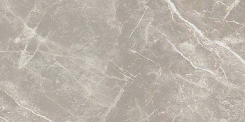 12 X 24 Dolomia Grey Luc Glossy Marble Look Porcelain Tile