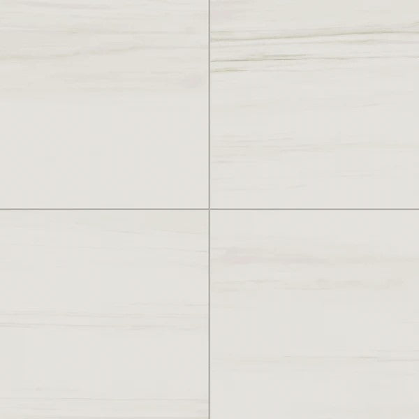 Sample of 24 X 24 Dolomite Matte Marble Look Porcelain Tile-Sample-American Tile Depot