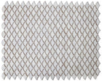 Fish Scale Fancy White Glossy Porcelain Mosaic Tile-Porcelain Mosaic-American Tile Depot