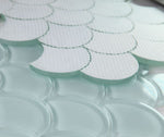 Fish Scale Turquoise Glossy Glass Mosaic Tile-Glass Mosaic-American Tile Depot