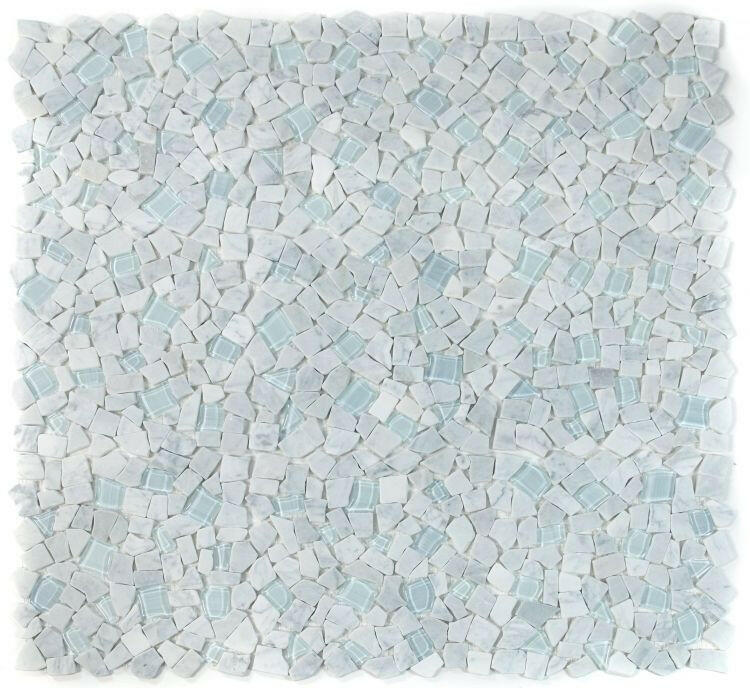 Drop Carrara Pebble Mosaic Wall Tile-Mixed Mosaic-American Tile Depot