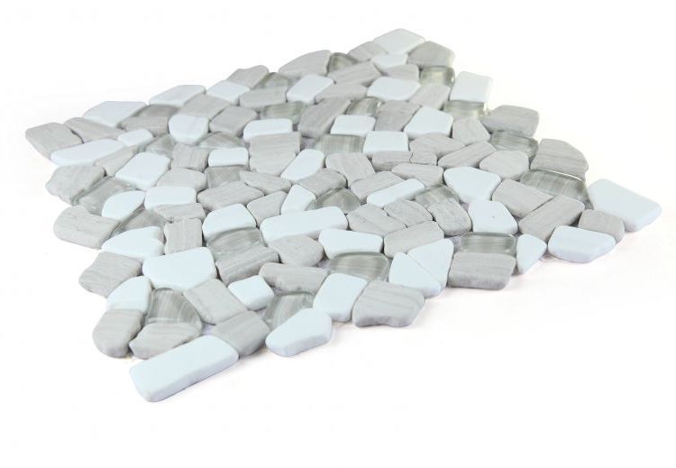 Drop Loft Pebble Mosaic Wall Tile-Mixed Mosaic-American Tile Depot